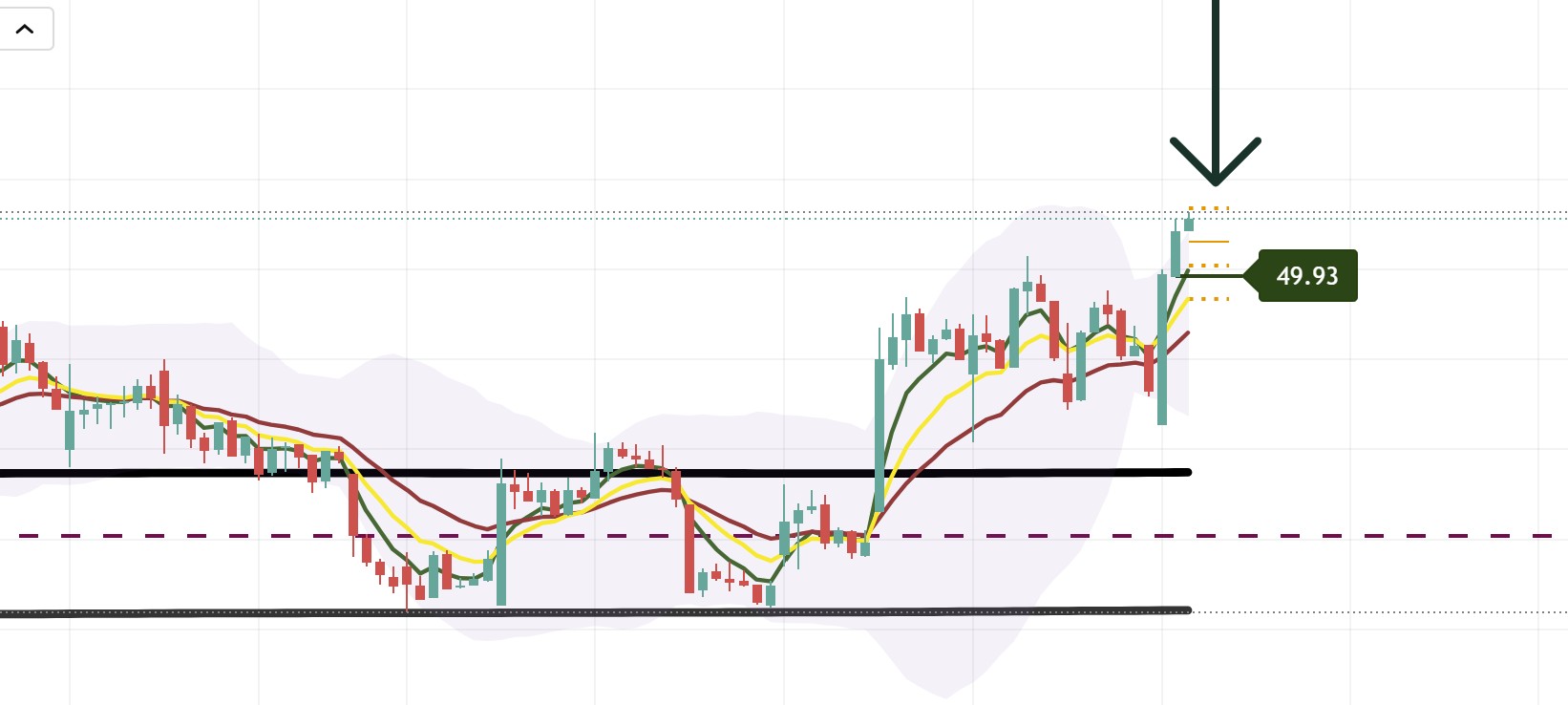 Hourly Chart with Daily Pivots and Bollinger Bands